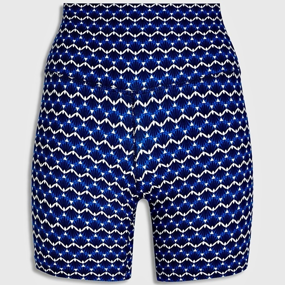 NWT Splits59 Airweight High Waisted Athletic Shorts Spandex Stretch Blue Shell​